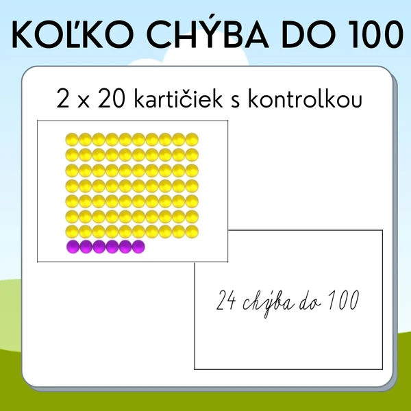 Koľko chýba do 100