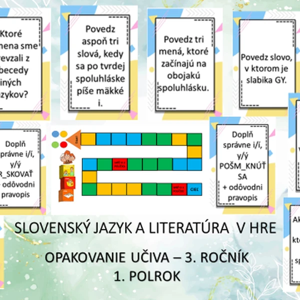 SLOVENSKÝ JAZYK V HRE - 3. ročník ZŠ 