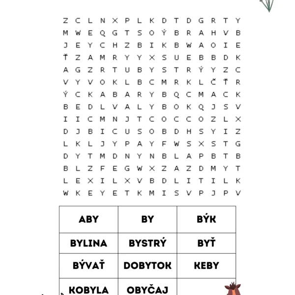 VYBRANÉ SLOVÁ OSEMSMEROVKY