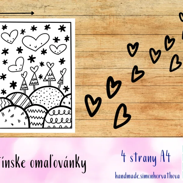 Valentínske omaľovanky