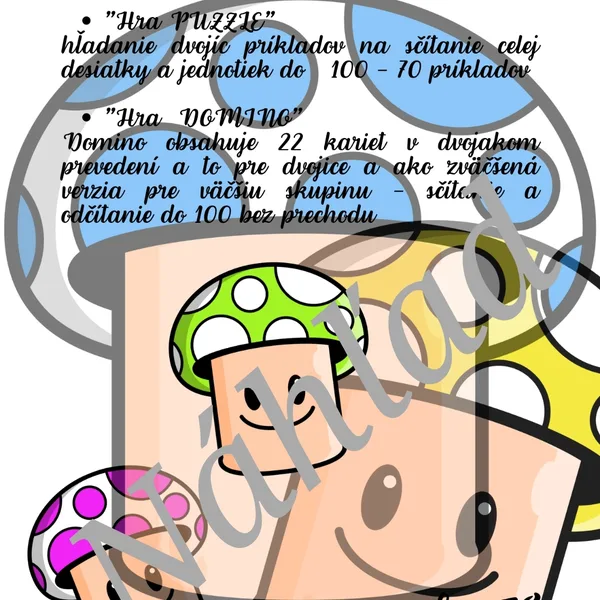 Počítanie s hubkami do 100