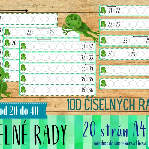 ČÍSELNÉ RADY od 20 do 40, MATEMATIKA DO 40