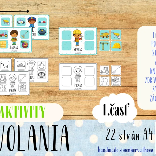 Povolania - Aktivity 1. časť 