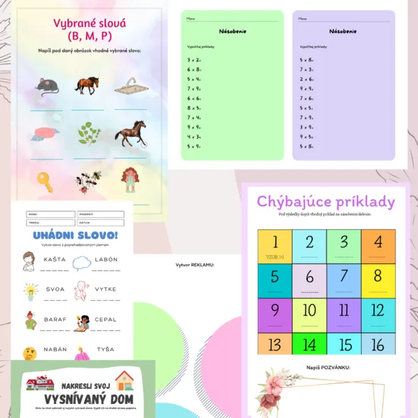Pracovné listy- MAT+SJ