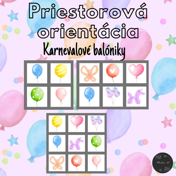 Karnevalové balóniky, priestorová orientácia