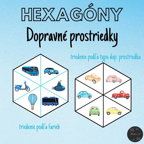 Dopravné prostriedky, hexagóny