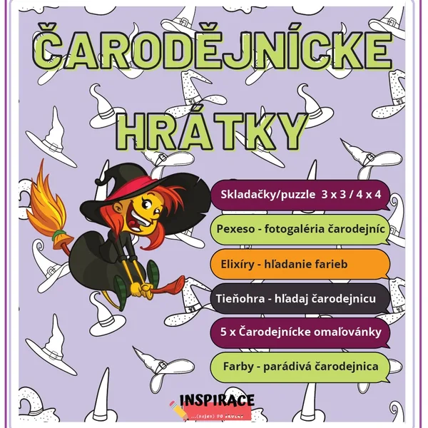 ČARODEJNÍCKE HRÁTKY - aktivity 🌟🪄