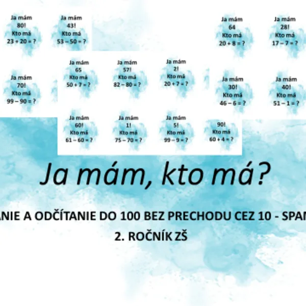 Ja mám, kto má...? 