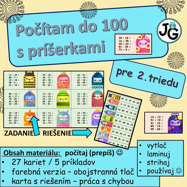 Počítam s príšerkami do 100 