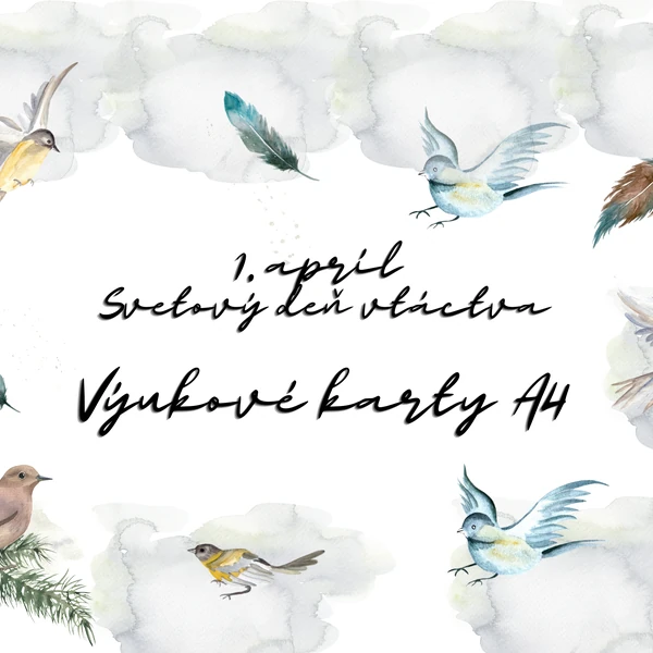 SVETOVÝ DEŇ VTÁCTVA - Veľké výukové karty A4