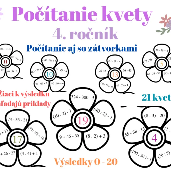 Násobenie, delenie so zátvorkami