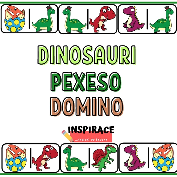 DINOSAURI - PEXESO - DOMINO