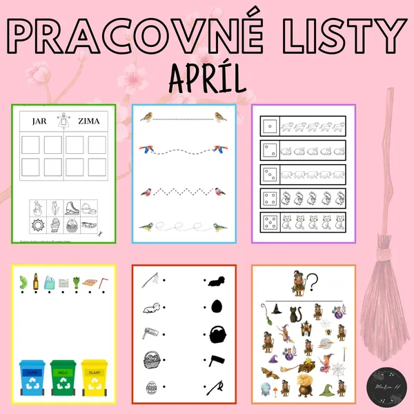 Apríl, pracovné listy