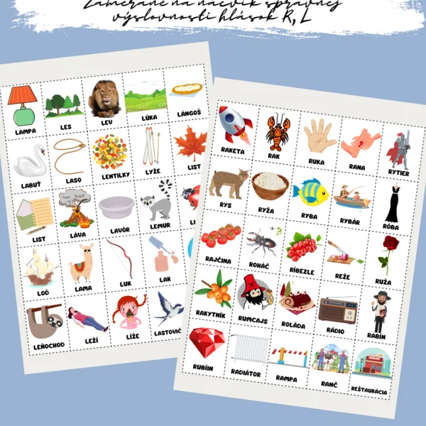 Pexeso - R, L