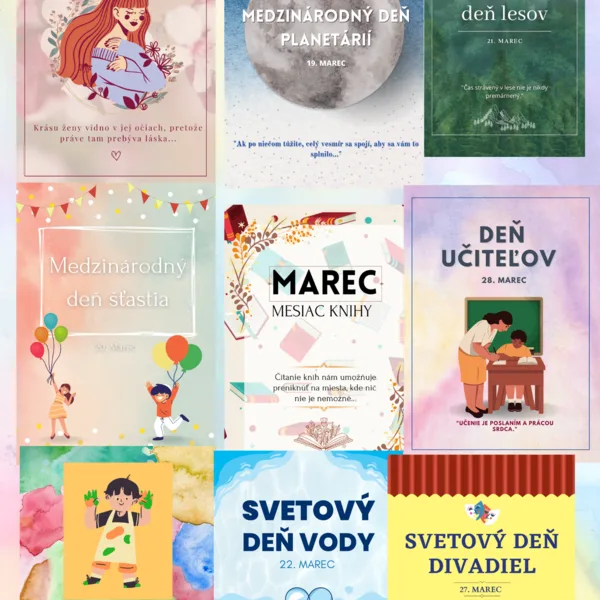 Plagáty na medzinárodné dni v MARCI