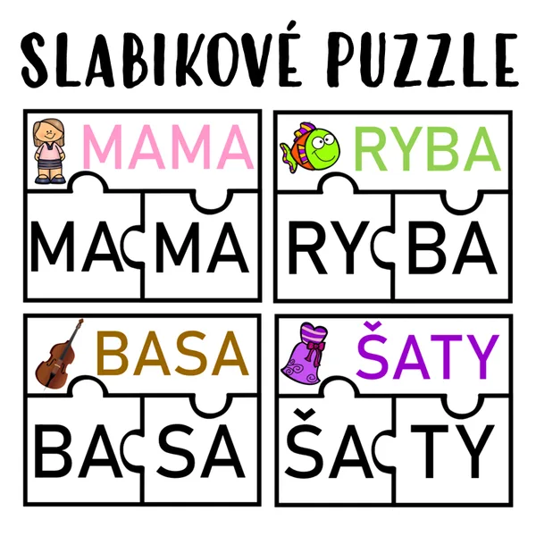 SLABIKOVÉ PUZZLE