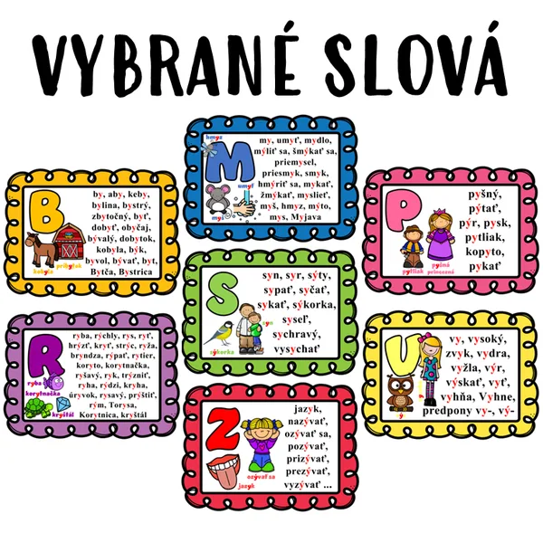 PLAGÁTY - VYBRANÉ SLOVÁ