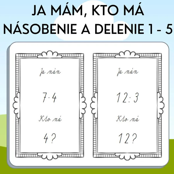 Násobenie a delenie 1 - 5