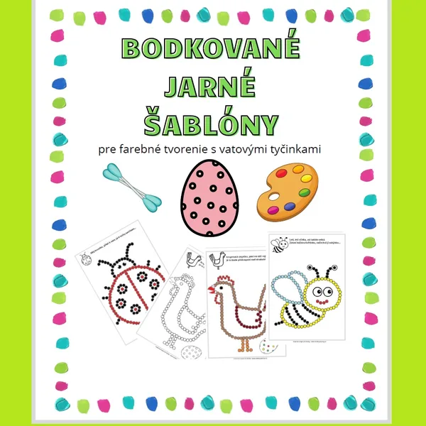 BODKOVANÉ JARNÉ ŠABLÓNY 🔴🟢🟡