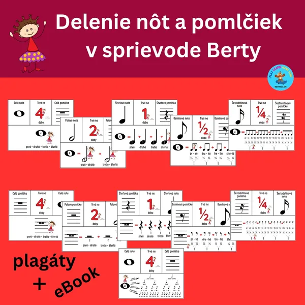 Delenie nôt a pomlčiek s Bertou