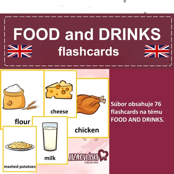 Food and drinks flashcards