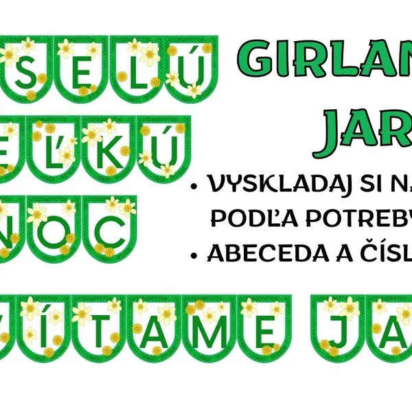 ABECEDA - GIRLANDA JAR