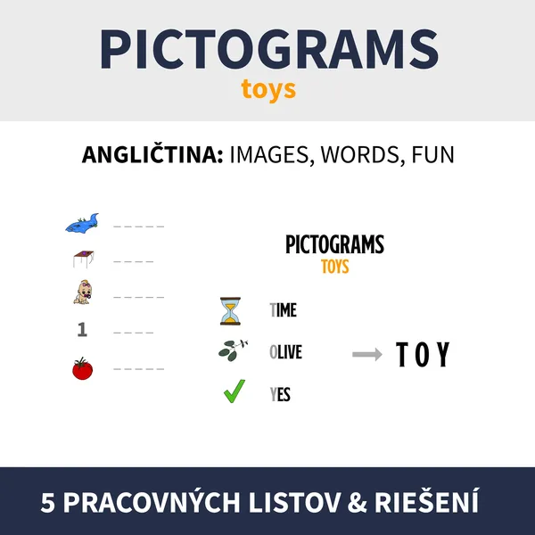 ENG - PICTOGRAMS / TOYS (piktogramy na tému)