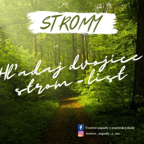 Stromy - Hľadaj dvojice strom - list