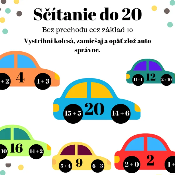 Sčítanie do 20- bez prechodu cez základ 10