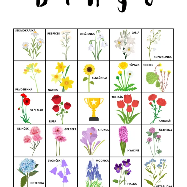 BINGO - KVIETKY