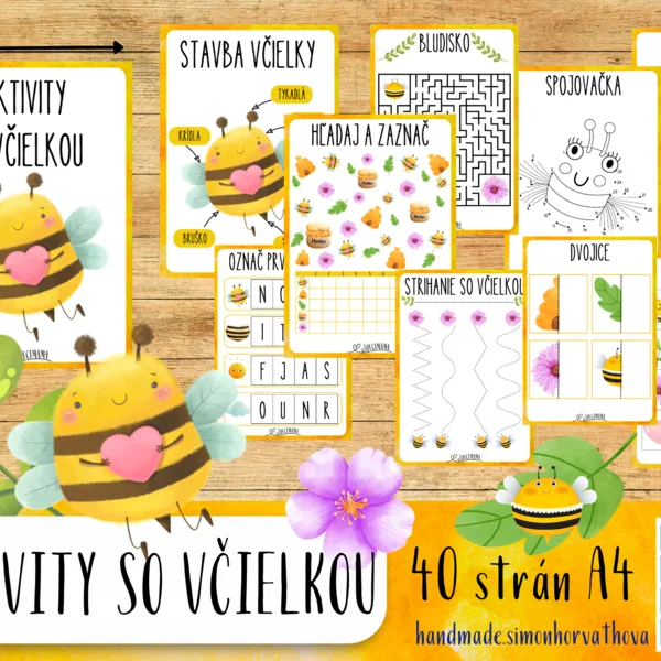 Aktivity so včielkou, zábavné aktivity, včely