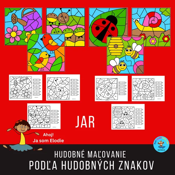Hudobné maľovanie podľa hudobných znakov - jar
