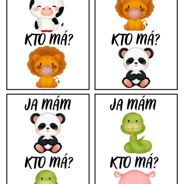 JA MÁM, KTO MÁ - ZVIERATKÁ