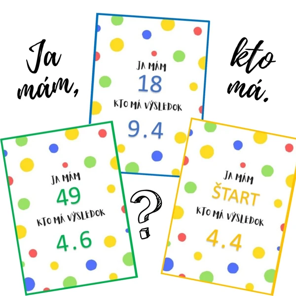 Ja mám, kto má?.. NÁSOBENIE 1 - 10