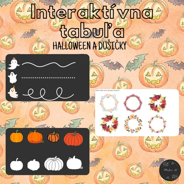 Halloween a Dušičky, interaktívna tabuľa