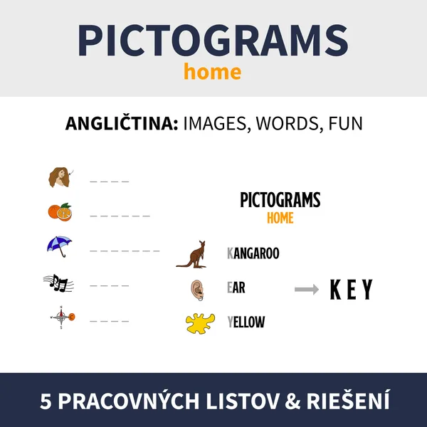 ENG - PICTOGRAMS / HOME (piktogramy na tému)