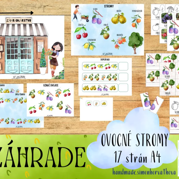 V záhrade, Záhrada, ovocné stromy - ZÁHRADKÁRSTVO