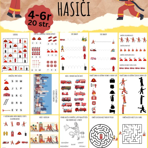HASIČI - Pracovné listy od 4r