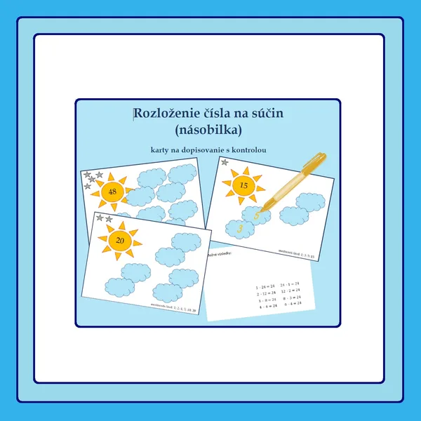 Násobilka - rozklad na súčin
