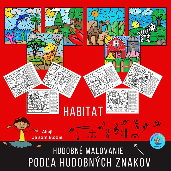 Maľovanie podľa hudobných znakov - habitat