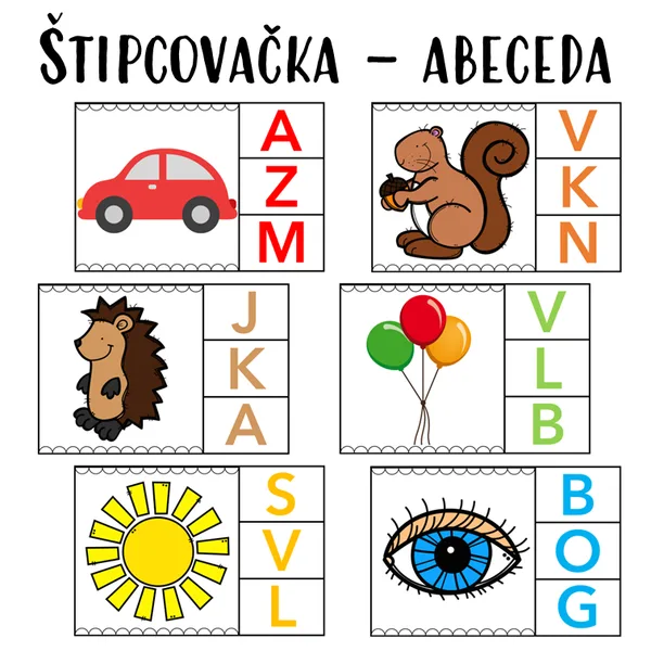ŠTIPCOVAČKA - ABECEDA