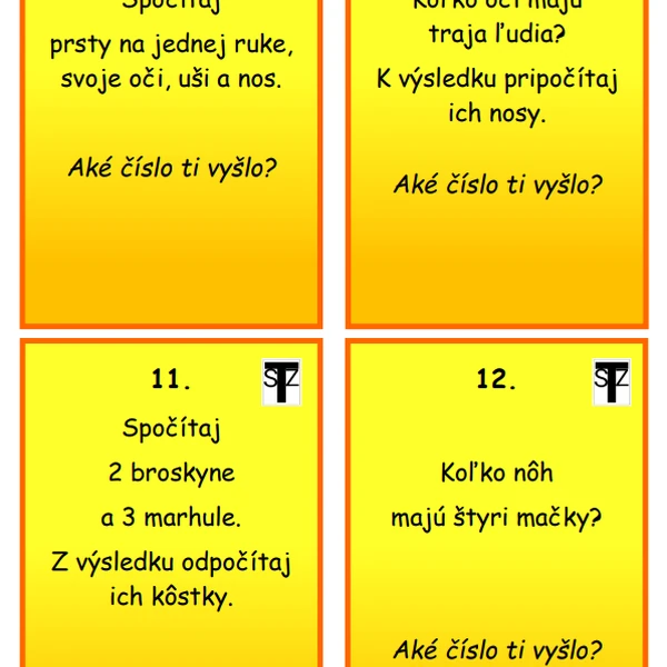 Slovné úlohy zábavne
