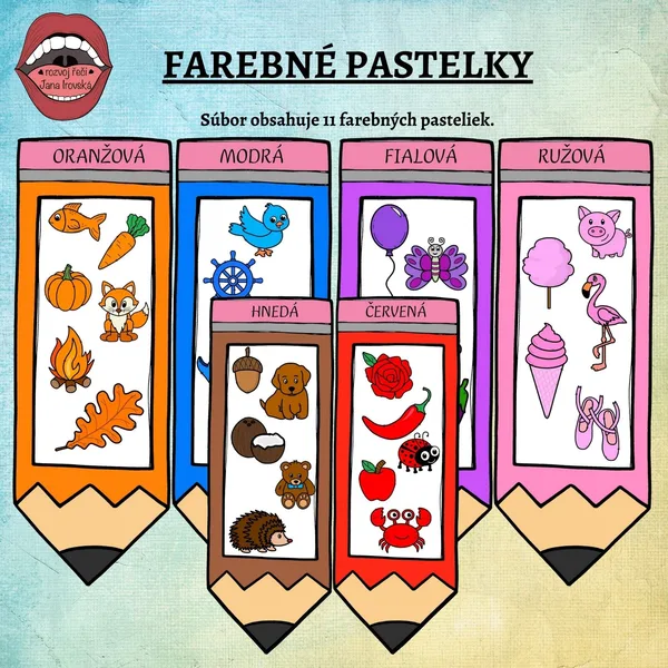 FAREBNÉ PASTELKY 