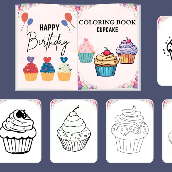 Omaľovanky - CUPCAKE BOOK