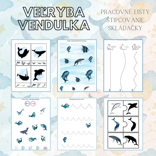 Veľryba Vendulka, súbor aktivít