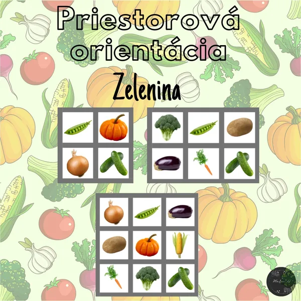 Zelenina, priestorová orientácia