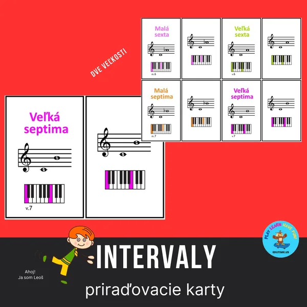 Intervaly - priraďovacie karty