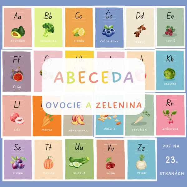 Abeceda - ovocie a zelenina