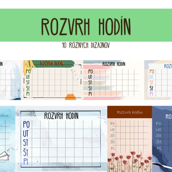 10x ROZVRH HODÍN
