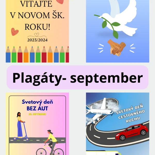 Plagáty na SEPTEMBER (svetové dni)